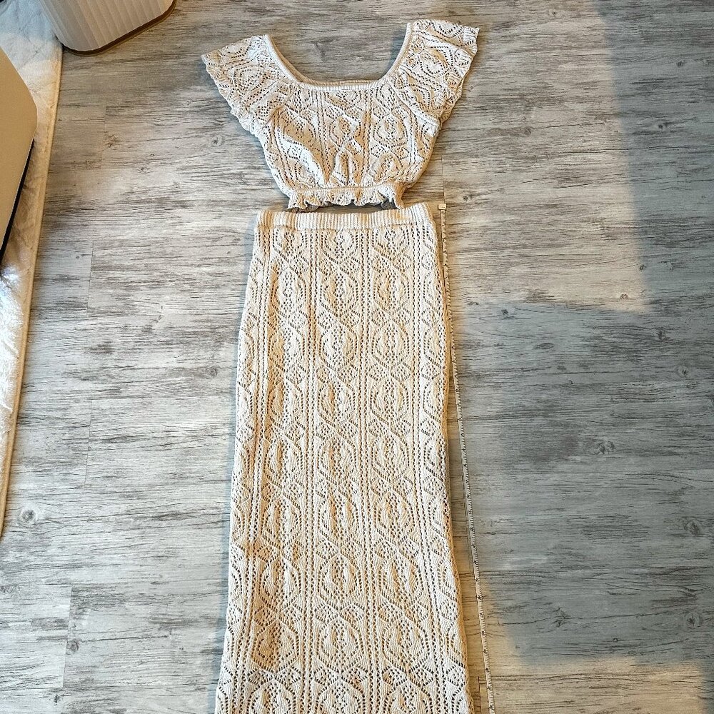 Knit Summer 2 piece Dress Set "New"